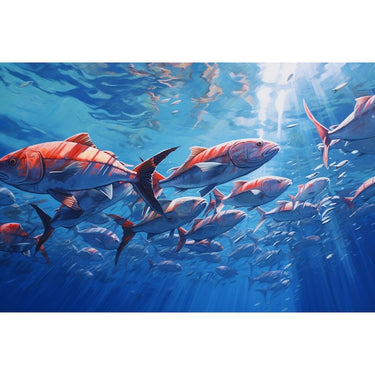 Fish Shoal Canvas